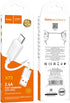 Hoco X73 - Charging And Data Transmittion Cable (2.4A -1M), USB-A To Micro-USB Plug, Compatible With Samsung Huawei Xiaomi Oppo - White