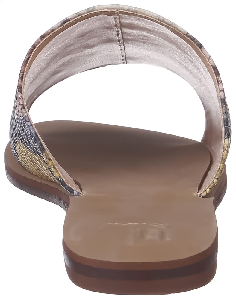 U By Misura Snake Embossed Faux Leather Round-Toe Slide Slippers for Women - Multi Color