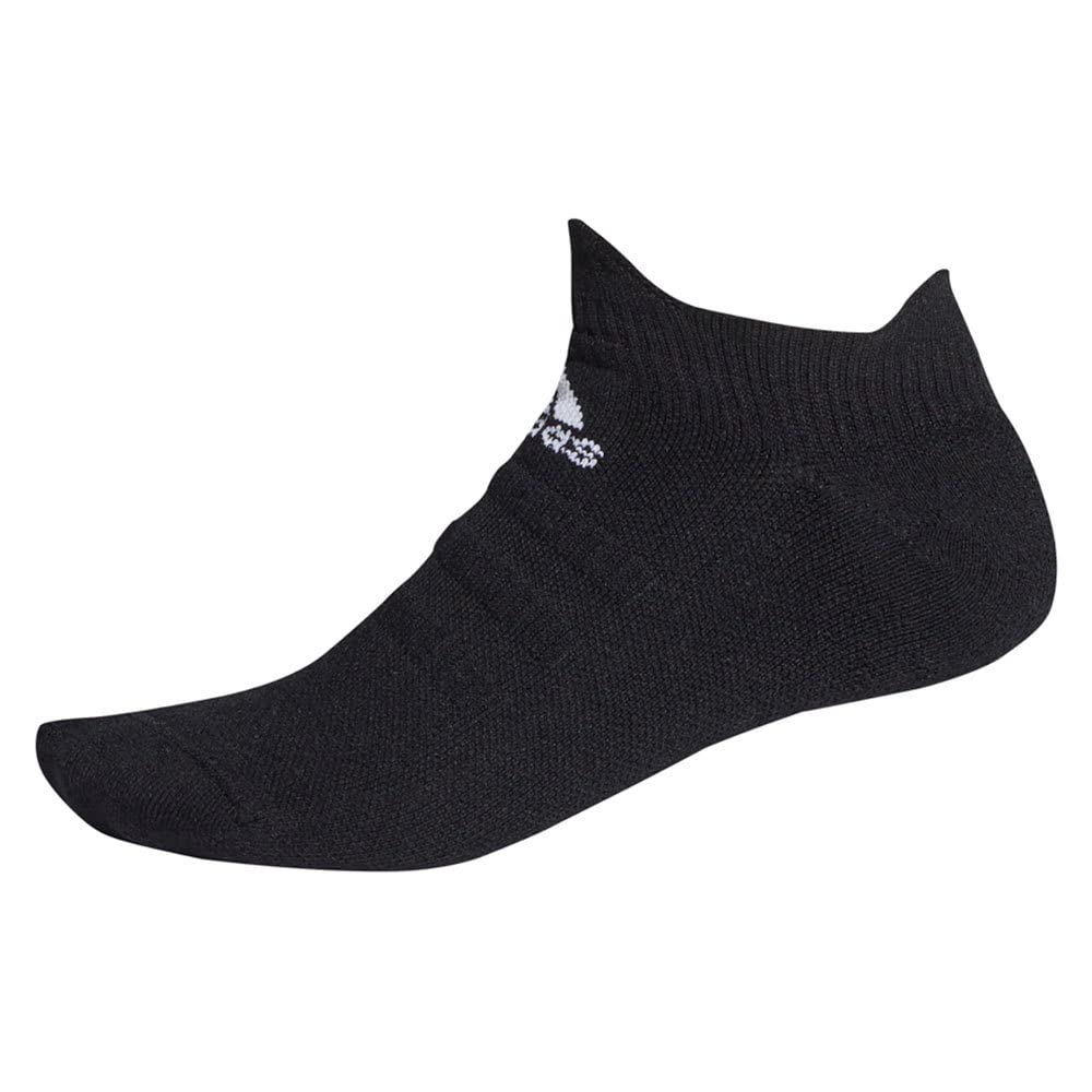 شرابات سادة برقبة منخفضة من قماش مضلع منسوج وشعار بلون مختلف للتدريب للجنسين من اديداس