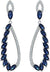 YouBella Silver Plated Fancy Party Wear Earrings for Women and Girls – Blue