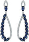 YouBella Silver Plated Fancy Party Wear Earrings for Women and Girls – Blue