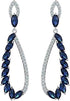 YouBella Silver Plated Fancy Party Wear Earrings for Women and Girls – Blue