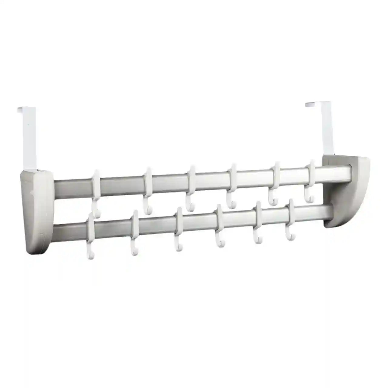 Rayen Double Hanger for all Doors, Easy to Assemble, White