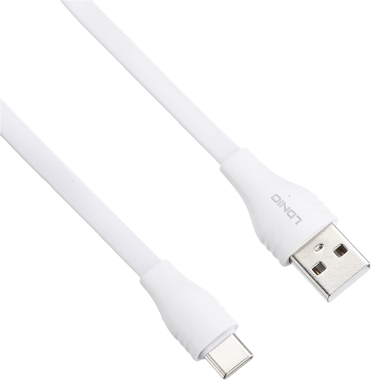 كابل بيانات شحن سريع LDNIO LS553 Lightning 2.1A بطول 3 أمتار - أبيض