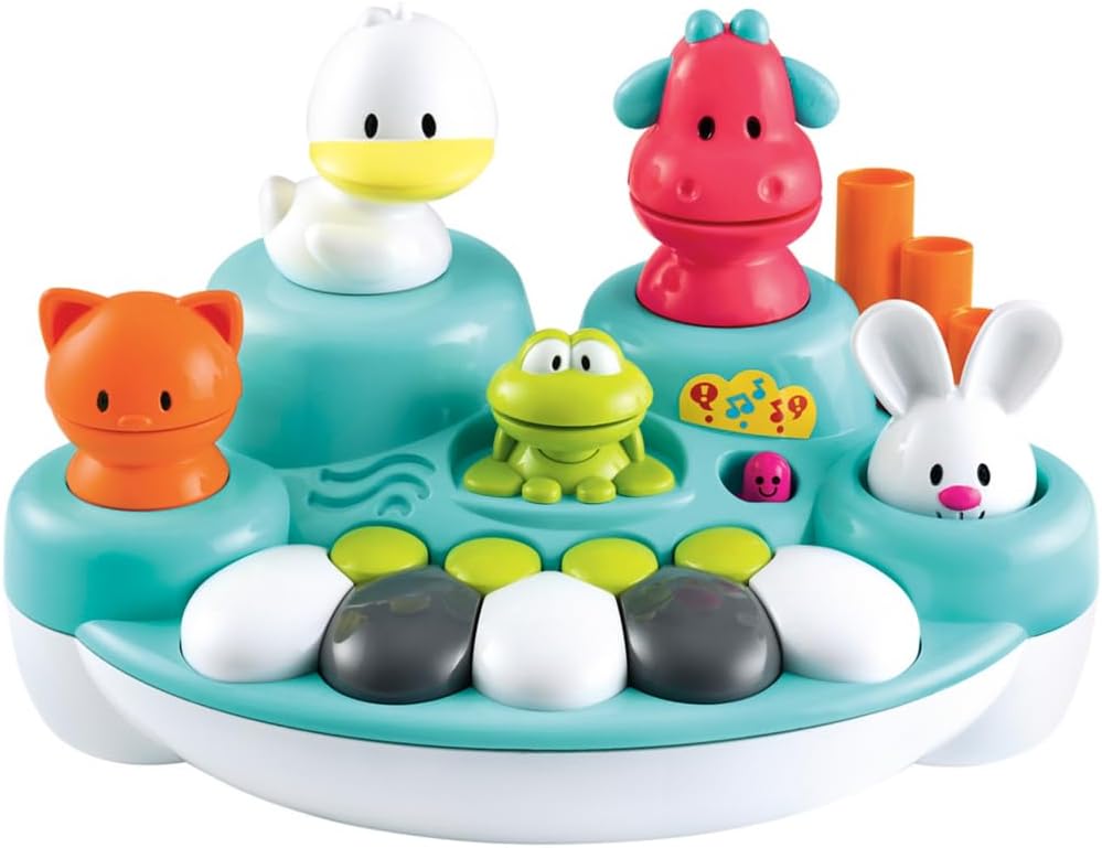 آلات الألعاب الموسيقية من مركز التعلم المبكر وسيلة رائعة لتعريف طفلك بعالم الموسيقى والإيقاع بطريقة ممتعة وتفاعلية. صُممت خصيصًا لتناسب الأيدي الصغيرة وتتميز بألوان زاهية ومواد آمنة