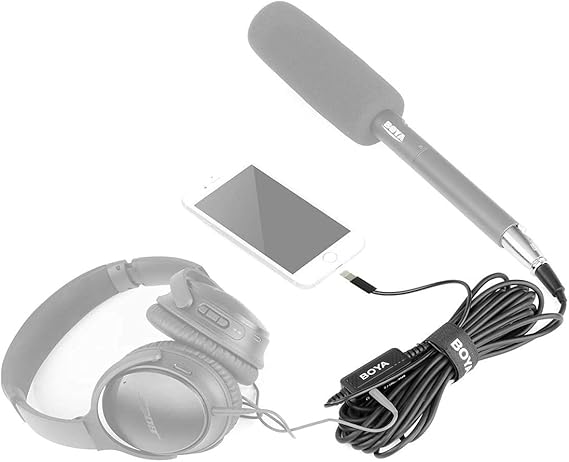كابل ميكروفون بويا XLR إلى Lightning | جودة عالية للجوال