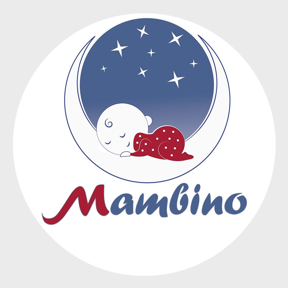 ببرونة من MAMBINO للأطفال بمقبض بسعة 150 مل (مناسبة من عمر 4 أشهر) مصممة لدعم الرضاعة المريحة ومساعدة الطفل على تعلم الإمساك بالببرونة بنفسه
