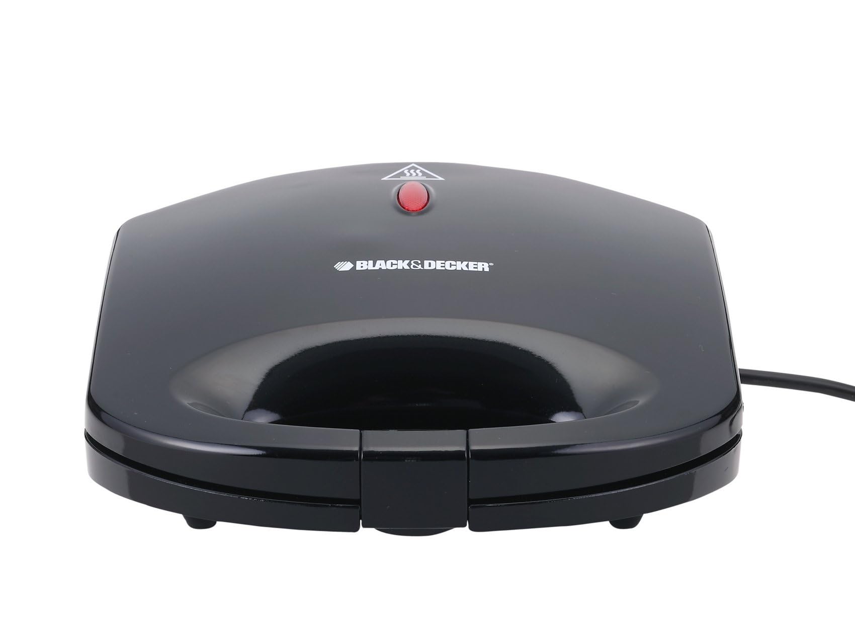 Black & Decker 600W 2 Slice Non-Stick Sandwich Maker Black TS1000-B5