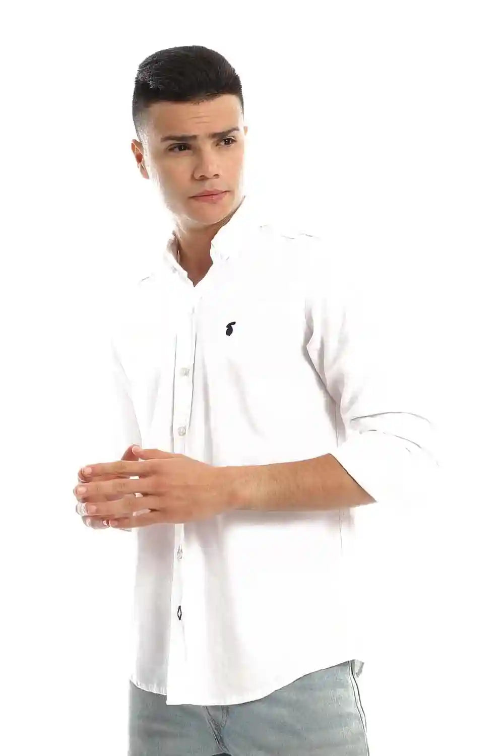 White Rabbit Full Buttoned & Sleeves Regular Fit Shirt for Men's - Safqqa Egypt