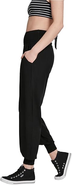 Urban Classics Women Pants Black Casual Trousers – Safqqa Egypt