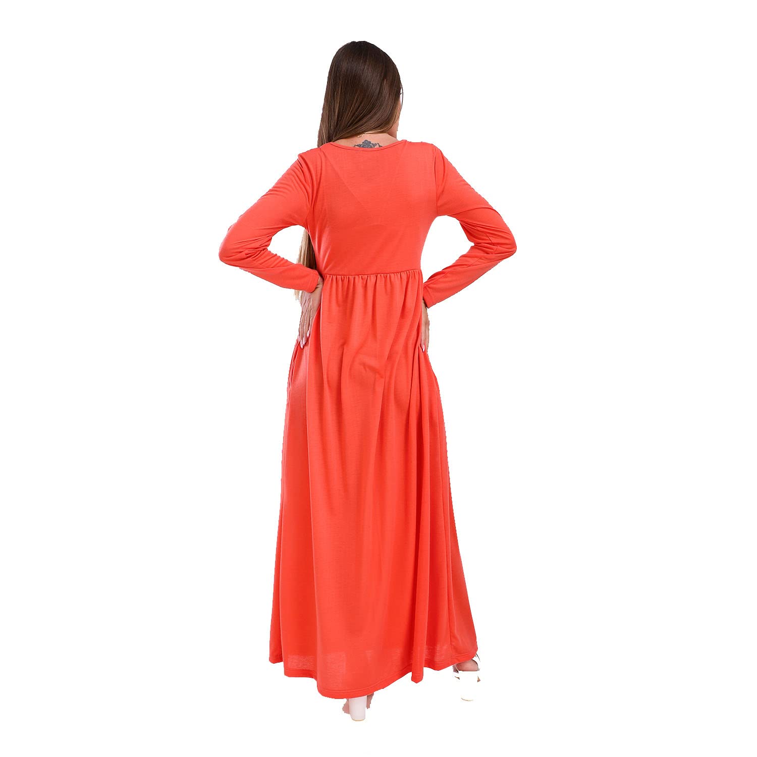 JAMILA Long Full Sleeves With Round Neck DRESS For Women,Durable quality suitable for regular wear.