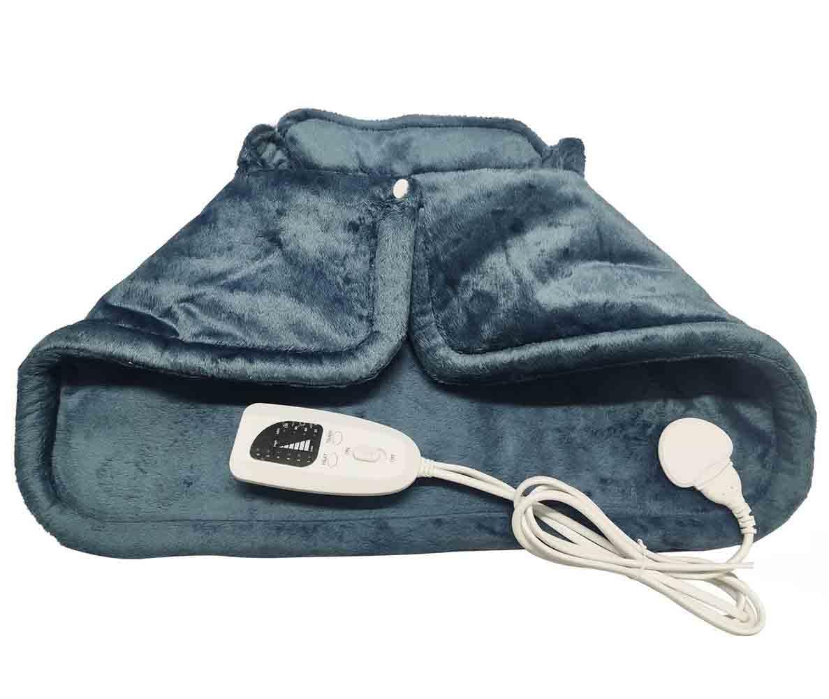 BEONE Heating Pad for Pain Relief of Back Neck and Shoulder, BEONE 42x58cm Large Heat Pad with 6 Electric Temperature Options, 4 Temperature Settings, Auto Shut Off, Dark Gray (Model 1)