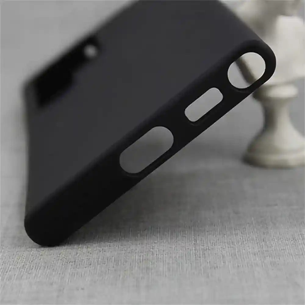 متوافق مع حقيبة سامسونج جالاكسي S22 ألترا، حقيبة هاتف واقية من السيليكون المرن (أسود)