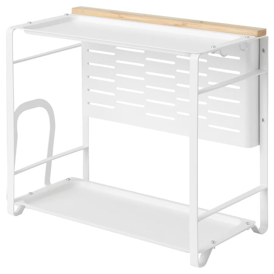 Digital Shoppy Kitchen Countertop Organizer, White, 40 x 21 cm Storage Rack for Kitchen Essentials – Safqqa Egypt