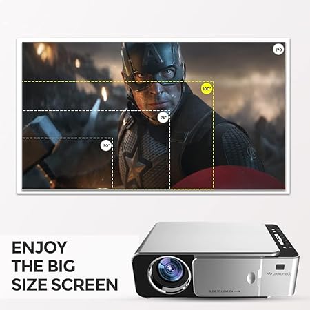 UNIC T6 Mini Projector 3500 Lumins 1280X720 Full HD LED Home Cinema Projector