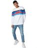 Splash Printed Ribbed Trim Round Neck Long Sleeves Sweatshirt for Men