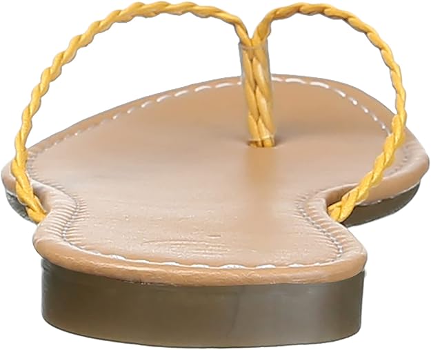Club Aldo Faux Leather Braided-Strap Toe-Post Slippers for Women