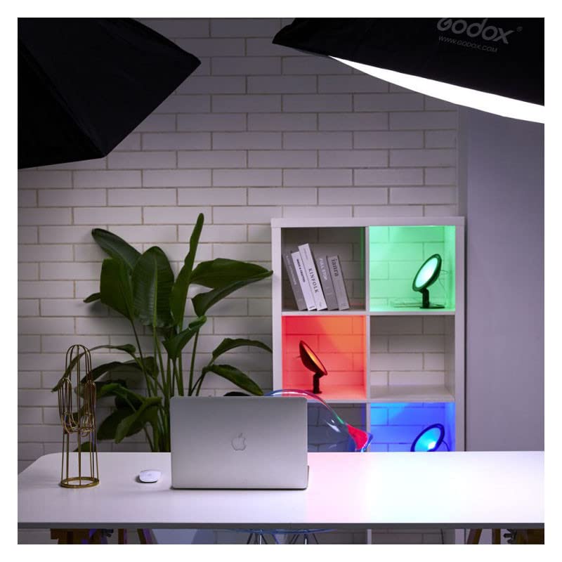 Godox CL-10 LED Webcasting Ambient Light – RGB Streaming Light with 36,000 Colors & 39 Effects