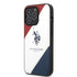 CG MOBILE US Polo Assn. جراب مبطن بتصميم ثلاثي الألوان لهاتف iPhone 14 Pro