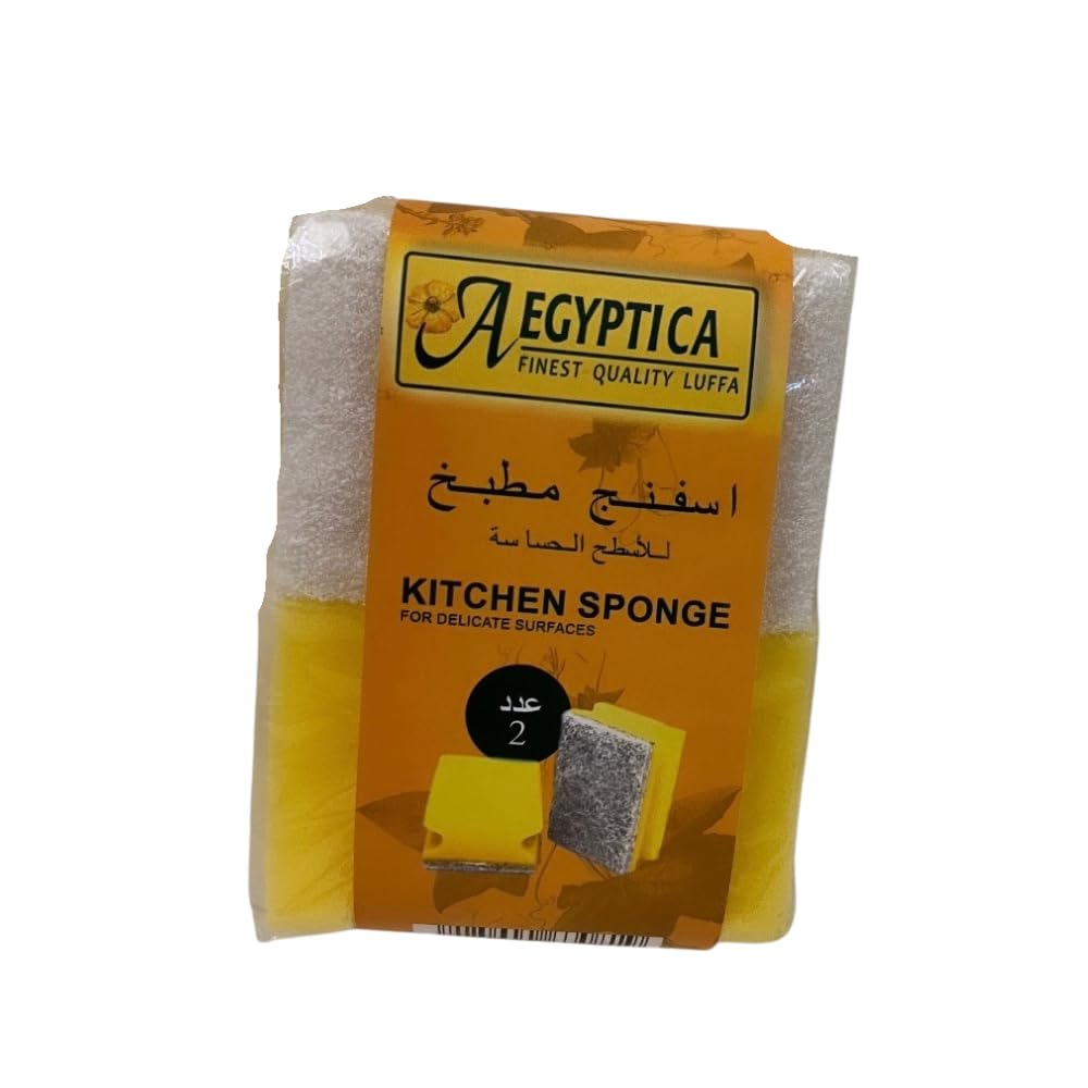 إسفنجة مطبخ للأسطح الحساسة – عبوة 2 قطعة