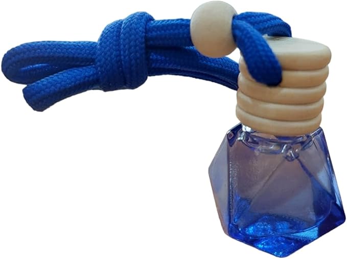 Car Air Freshener on Mirror with Fragrant oils with Wooden Diffuser Lid,Peach, Blue