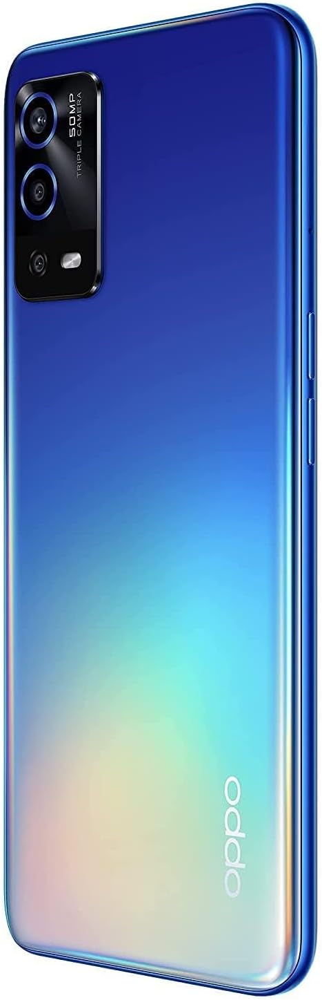 OPPO A55 ثنائي الشريحة 4 جيجا بايت رام + 64 جيجا بايت روم (6.5 بوصة) (4G) - أزرق قوس قزح (الإصدار العالمي) 