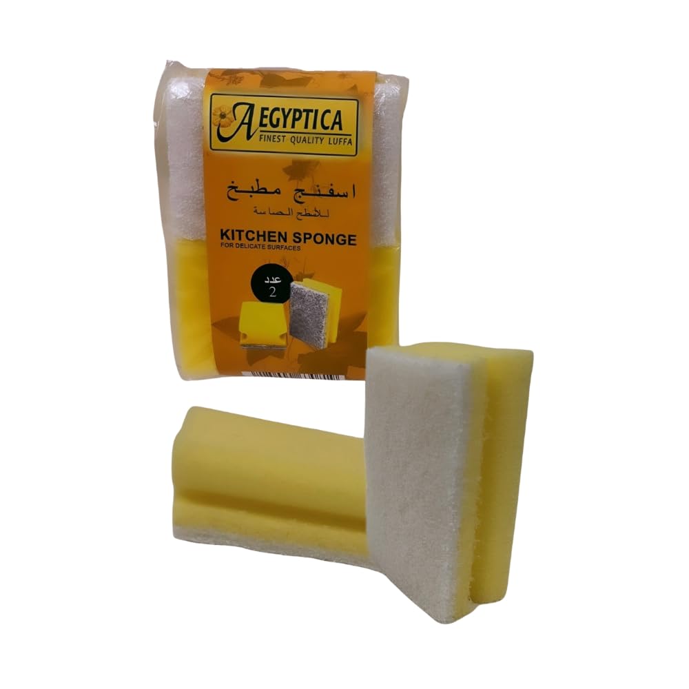 إسفنجة مطبخ للأسطح الحساسة – عبوة 2 قطعة