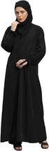 Styleville.in Women Abaya with Hijab Black Modest Wear Set