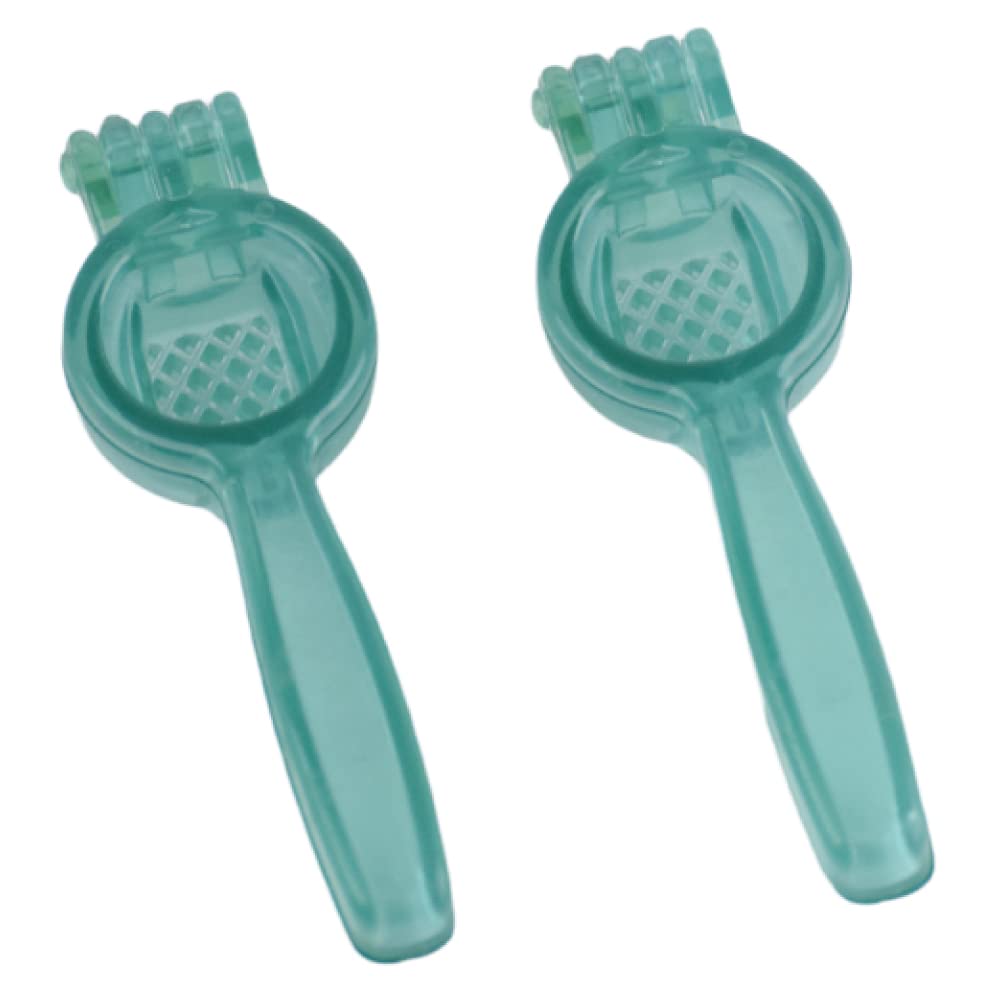 Bager Plastic Garlic Press, Clear Green,2 Pieces
