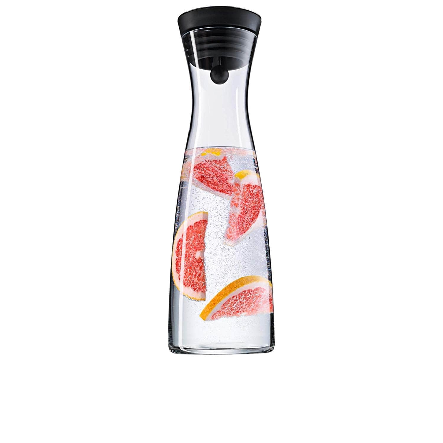 WMF Basic 1.5L Water Decanter – Elegant Glass & Cromargan Stainless Steel with Close-Up Stopper
