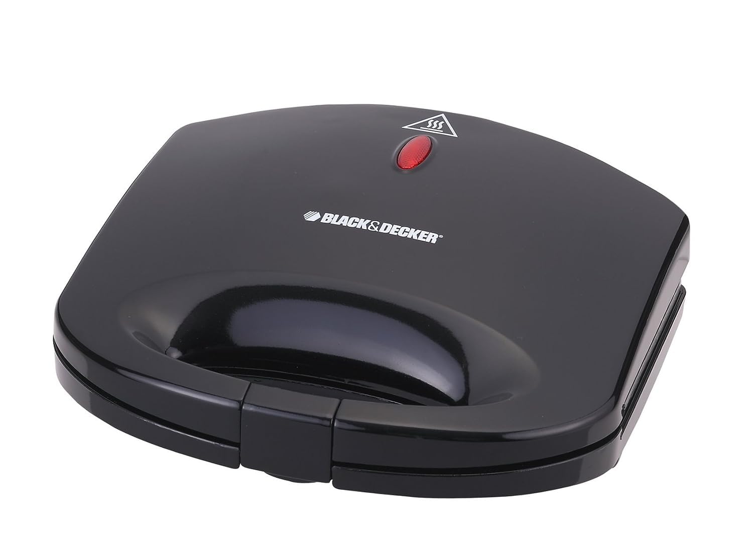 Black & Decker 600W 2 Slice Non-Stick Sandwich Maker Black TS1000-B5