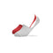 Junior KIDS SOCKS INVISIBLE L.GREY +RED P/2