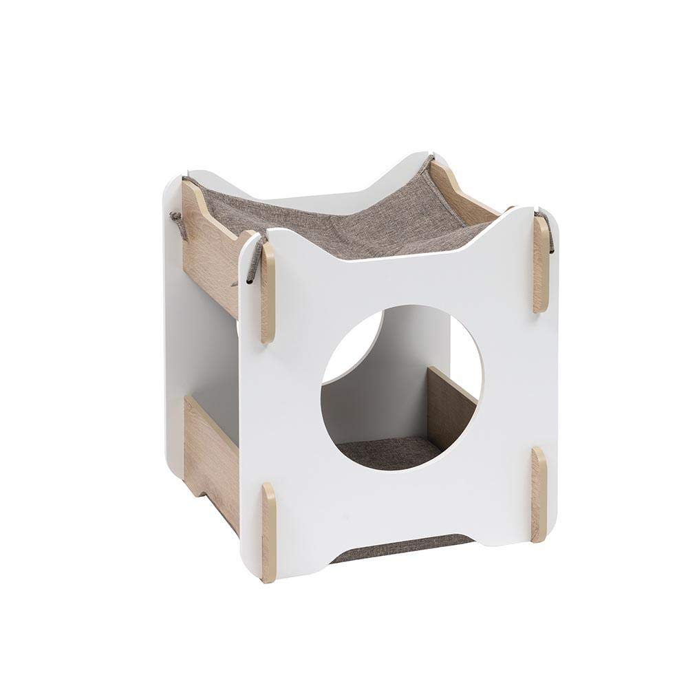 كابانا من فيسبير – سرير وملجأ مريح للقطط مع أرجوحة للاسترخاء