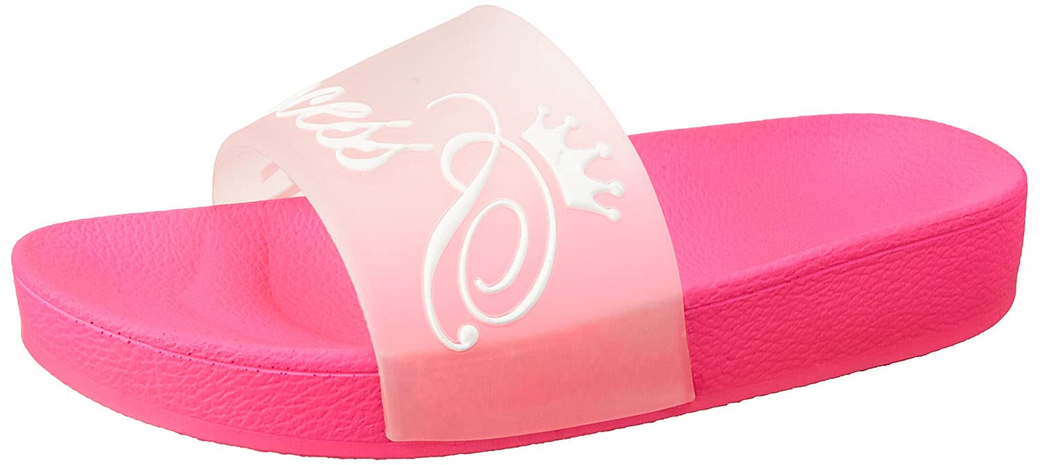 Club Aldo Embossed Princess Letter Print Contrast Sole Slides for Women