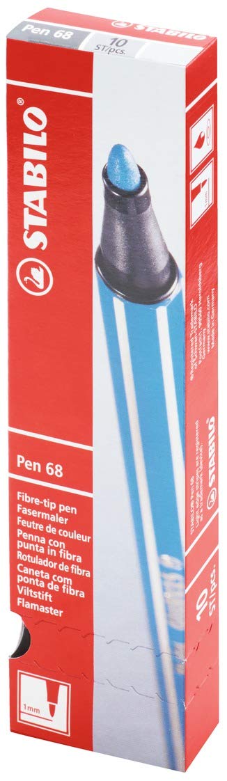 Stabilo 68 Felt-Tip Pen - 1.0 mm, Light Red