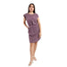 JAMILA Sleevless Plain Short Dress For Women,Plain, versatile style suitable for multiple outfits. - Safqqa