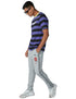 Splash Cotton Striped Regular-Fit T-shirt for Men