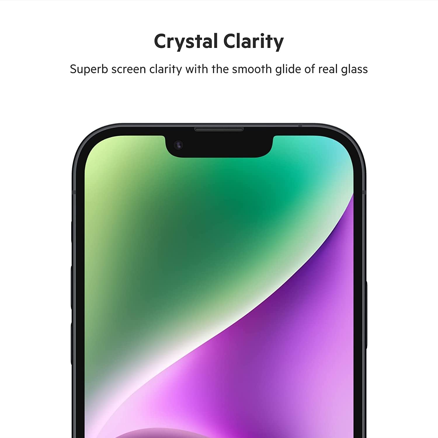 حماية شاشة زجاجية مقواة من Belkin (عبوة من 2) – متوافقة مع iPhone 14 Plus / 13 Pro Max، صلابة 9H، تركيب سهل وخالٍ من الفقاعات