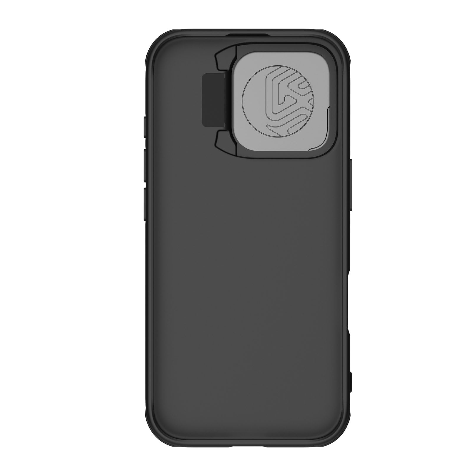 جراب Nillkin CamShield Prop لهاتف iPhone 16 Pro Max 6.9 بوصة – حماية للعدسة قابلة للطي، حامل للجوال، أسود