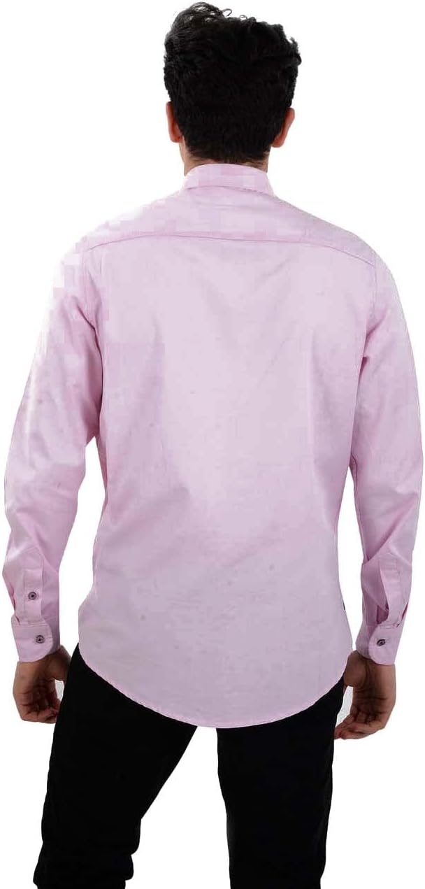 White Rabbit Collar Neck Long Sleeve Shirt for Men