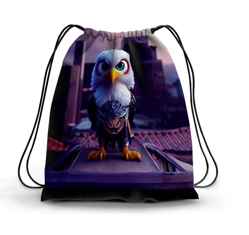 شنطة برباط من تات متعددة الالوان بمقاس لارج، موديل 1002