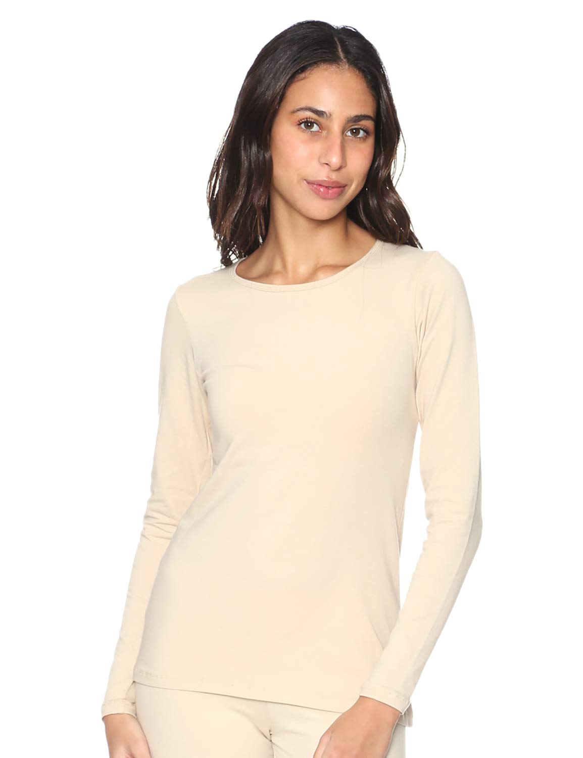 Carina Long Sleeves Round-Neck Solid Undershirt for Women