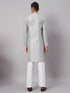 Styleville.in Men Cotton Textured Pajama Set Grey