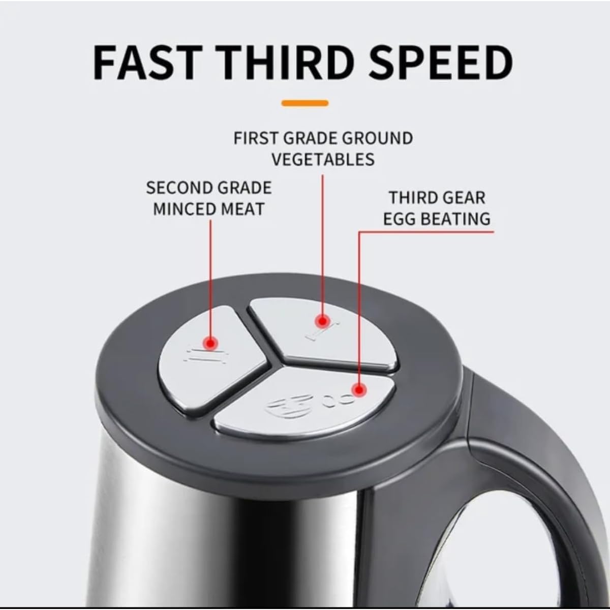 مفرمة اللحم الكهربائية القوية بسعة 3 لتر ومحرك بقدرة 800 وات. تتميز بهيكل وشفرات من الفولاذ المقاوم للصدأ لتوفير أداء متين وفعال في طحن وفرم وخلط المكونات خلال ثوانٍ. يعمل المحرك القوي بقدرة 800 وات على إنجاز المهام بسرعة وكفاءة، 