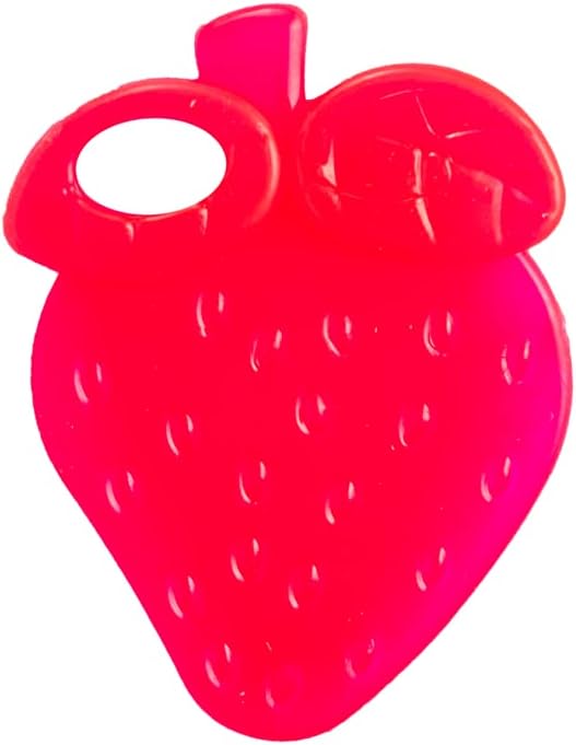 Nice Baby Teether Strawberry ,Red