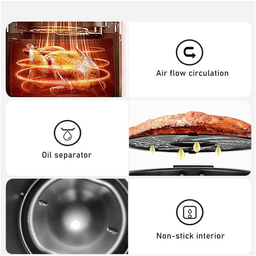 Dessini Digital Air Fryer 8 Litter 1500 Watt Model NO-DS-723D - Safqqa Egypt