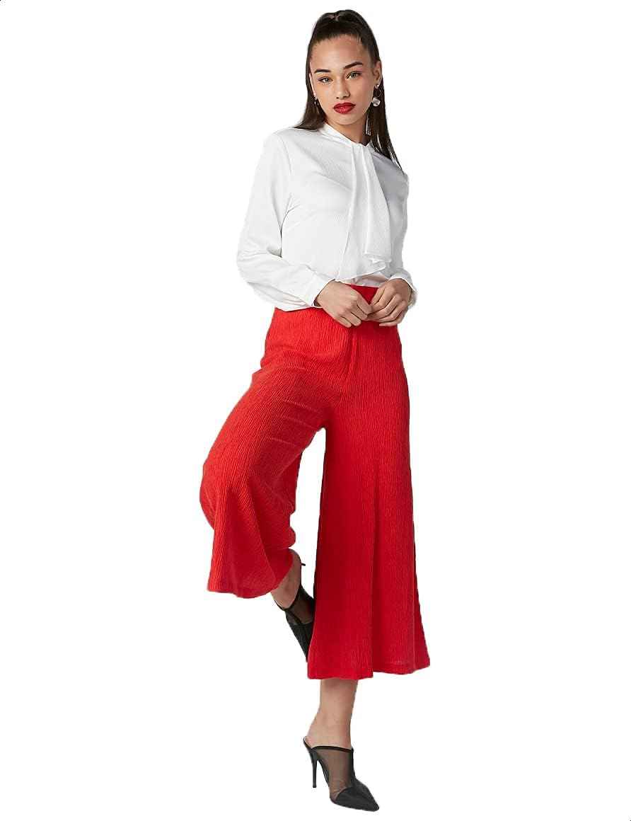 Splash Elastic Waist Culotte Pants for Women - Safqqa Egypt