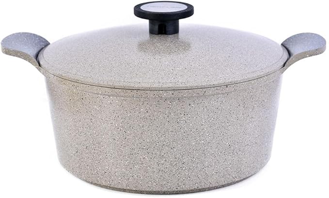 قدر المنيوم نيوفلام غير لاصق بغطاء جودة عالية 28سم