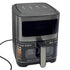 Silver 10 Liter Stainless Steel Digital Air Fryer Performance Range 2200 Watt Rapid Air Convection Heating-Have Scratches