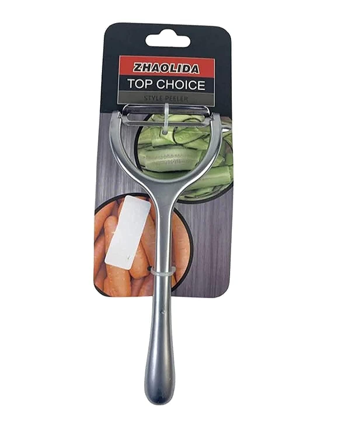 قطاعة شرائح من الستانلس ستيل من بيلر مع شفرة حادة للتفاح والجزر والخضروات.